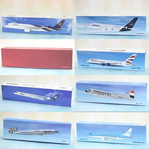 Airplane A330 A350 A380 B787 E-175 Concord Lufthansa DELTA KLM ETIHAD Finnair Air Berlin Airlines Aircraft Model Collection Show