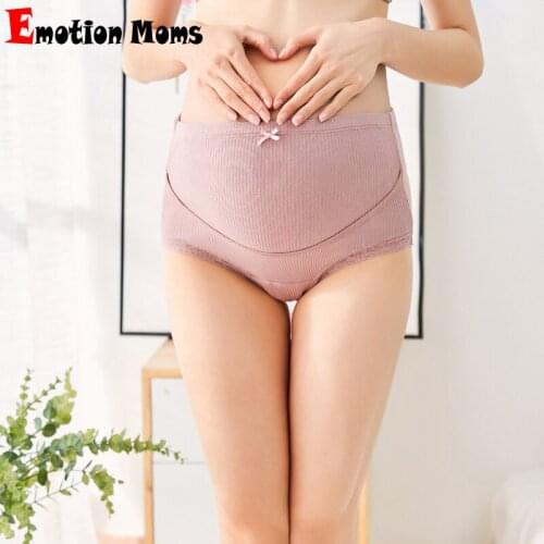 1PCS/Lot) NEW Pregnant Women Underwear Cotton Panties Hight-waist Briefs Maternity Panties Pregnant Briefs Clothes M L XL XXL