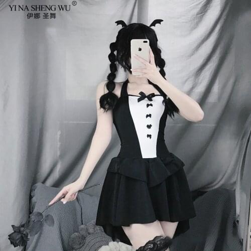 Lolita Uniform Sexy Outfits Plus Halloween Costumes for Women Adult Maid Dress Cosplay Lingerie Late Night French Maid Costume