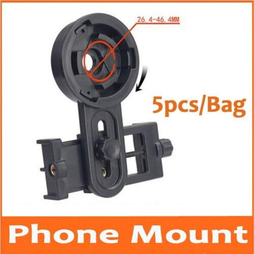 5pcs Universal mobile phone clip holder connecting astronomical binocular single telescope photography bracket photo microscope