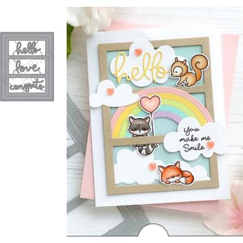 Clouds Bird Elephant Cutting Dies Scrapbook Dariy Decoration Stencil Embossing Template DIY Greeting Card Make Albums 2021