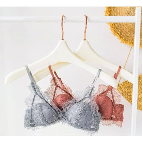 Wasteheart Women Fashion Red Gray Wireless Lace Bra Sets Bralette Panties Push Up Underwear Sexy Lingerie Sets Cup A B C Luxury