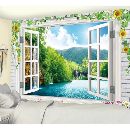 Psychedelic scene home art decoration Datura tapestry Hippie Bohemian decorative sheet yoga mat sofa blanket