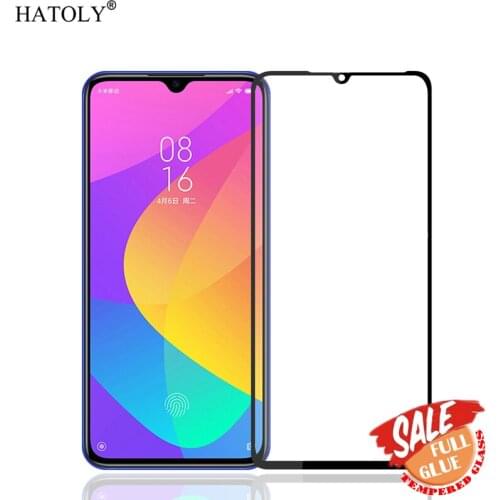 Full Glue Glass For Xiaomi Mi CC9 Screen Protector Mi CC9 Tempered Glass Full Glue Coverage Protective Glass For Xiaomi Mi CC9