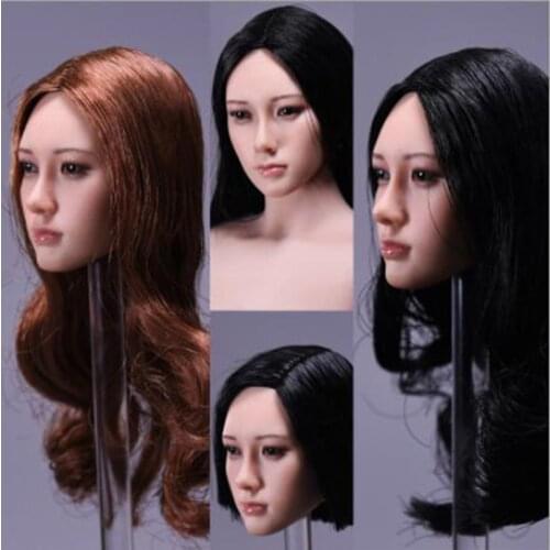 1/6 Scale Emma Watson Head Sculpt Beautiful Lady Head Carving for 12 Inches Female Girl Woman DIY Tan Color Action Figures Body