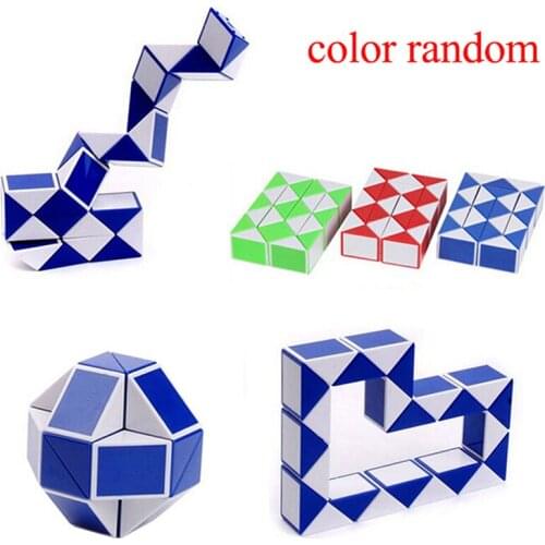 1pcs Hot Puzzles 3D Cool Snake Magic Variety Popular Twist Kids Game Transformable Gift Plastic Puzzle Baby Educational Toy