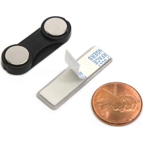 10pcs/pc Name Badge Magnetic Fastener/ID Badge Holder with Adhesive