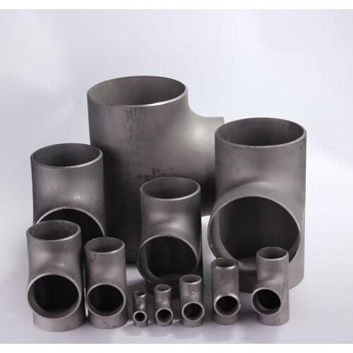 12 14 16 18 20 22 25 27 32 34 38 42 45 48 51 57 60 76 89mm OD 304 Stainless Steel Tee 3 Ways Butt Welded Pipe Fitting