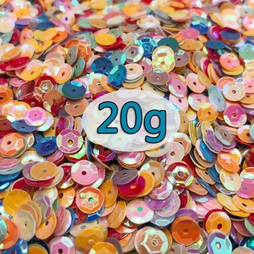 20g/Lot Round Sequin PVC Loose Sequins Crafts Paillettes Wedding Sewing Handcraft Decoration DIY Lentejuelas Accessories