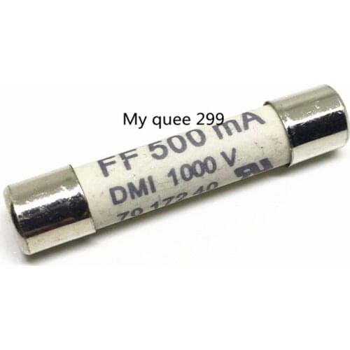 5pcs/Lot 6mm x 32mm FF 500mA 1000V SIBA Ceramic Fuse 6 x Brand New