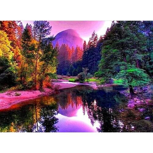 Diamond Embroidery Landscape Cross Stitch Pattern 5D DIY Diamond Painting eagle Mosaic Rhinestone Set Wall Decoration Gift