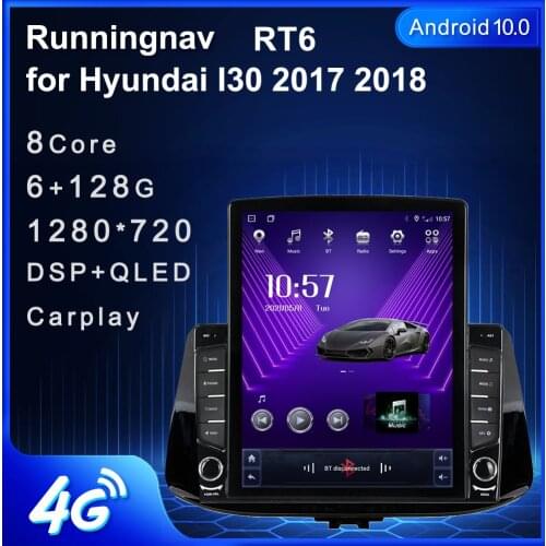 9.7" Android 10.1 For Hyundai I30 2017 2018 Tesla Type Car Radio Multimedia Video Player Navigation GPS 1 din