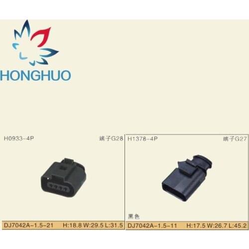 Free shipping 5sets 1.5mm male&female Kit 4 Way air press sensor Connector Repair Kit NEW 1J0 973 704 1J0973704