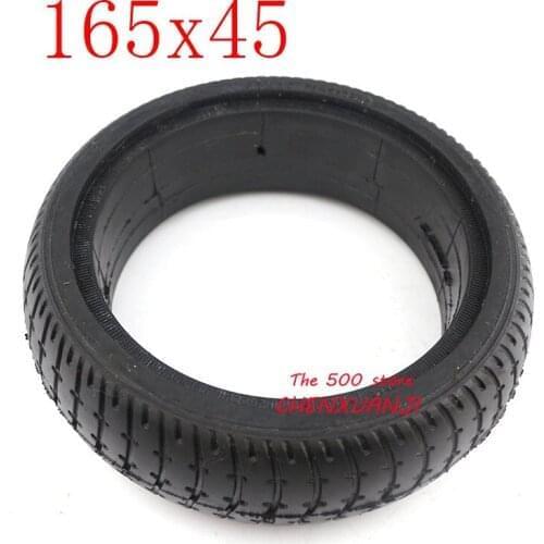 Free Shipping 165x45 tyre Solid Tire tyre fit Hoverboard Self Balancing Electric Scooter has grooves
