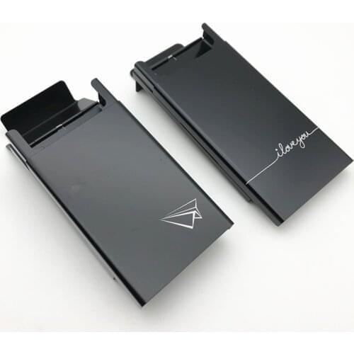 Aluminium Alloy Black Cigarette Case 20 Metal Cigarette Box Cover The Dirty Portable Smoking Organizer Holder Gadgets For Lover