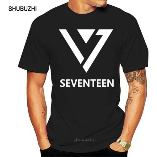 Fitness Kpop Seventeen T Shirt With Comic Short Sleeve T-Shirt Seventeen Tshirt For Young Teen Plus Size Tee Hot Selling