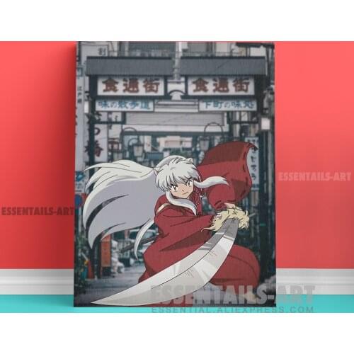 Inuyasha Real life art Canvas Wall Art Painting Decor Poster Bedroom Study studio print Living kid Room Home Decoration Prints