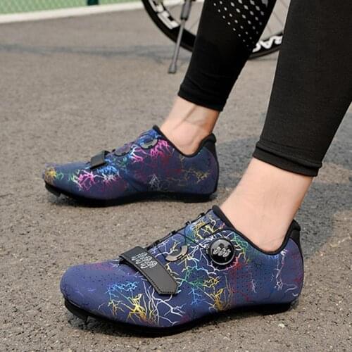 Cycling MTB Shoes Men Sports Route Cleat Road Bike Biking Footwear Women Speed Racing Sneaker Bicycle Flat Mountain Spd O7W8