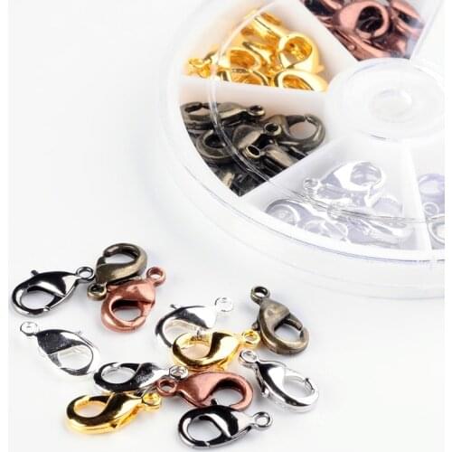 Multi-Color mixed copper lobster buckle combination set diy handmade necklace bracelet accessories