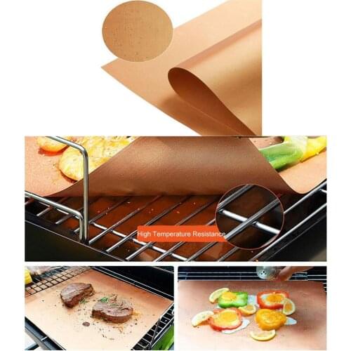 Reusable Baking Mat High Temperature Resistant Sheet Pastry Baking Oilpaper Heat-Resistant Pad Non-stick for Outdoor BBQ