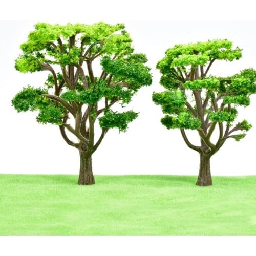 2pcs Model Tree Forest Plants Making Accessories Train Railway Railroad Scenery Diorama or Layout