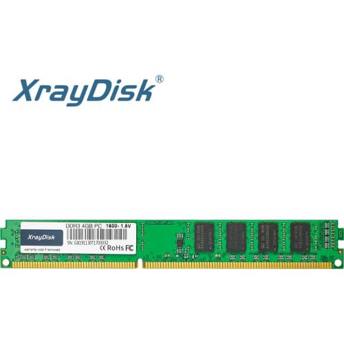XrayDisk DDR3 8GB 4GB Memory 1600Mhz 240pin 1.5V Desktop Ram Dimm