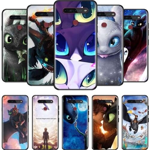 Cartoon Cute Dragon For LG G8 V30 V35 V40 V50 V60 Q60 K40S K50S K41S K51S K61 K71 K22 ThinQ 5G Phone Case