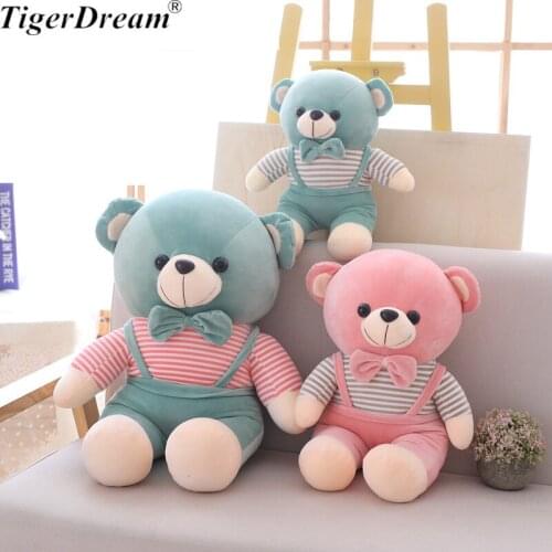 Soft Down Cotton Stuffed Bear With Tie And Coat Toy Cute Toys Children Bears Cushions Plush Dolls Girlfriends Presents 3 Size