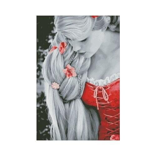 110702 Colorful Goldfish... counted cross stitch package flower aida 22ct 25ct 18ct 14ct 11ct people kit embroidery