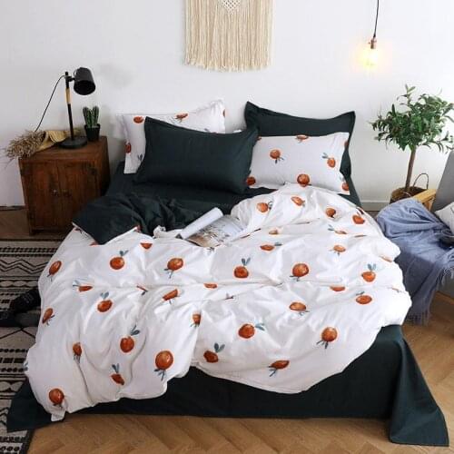 Soft Bedding Set Bed Linen For Children Cartoons Bedclothes Grid Quilt Cover And Pillowcase Quality Household Product For Home