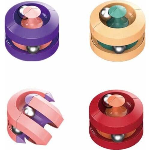 2021 New Ball Track fidget Cube Decompression Pinball Finger Gyro Novelty Intellectual Toy Creative Decompression Toy