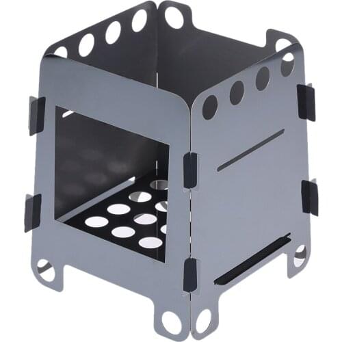 Portable Lightweight Folding Folding Wood Stove Outdoor Lightweight Firewood Burning Stove Survival Cooking for Outdoor Cooking