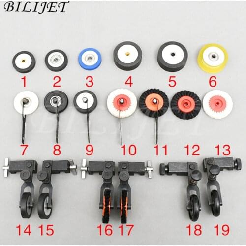Many types Paper Press Roller Assembly for Heidelberg SM52 74 CD102 Beiren Offset Printing machine Rubber Brush Roller Assy 10pc