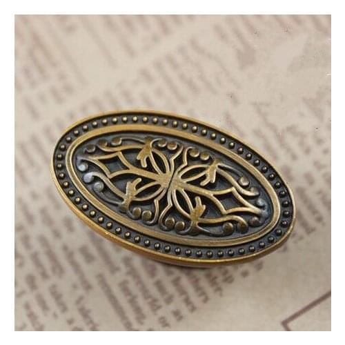 Drawer knob pull handle antique brass kitchen cabinet handle knob bronze dresser cupboard furniture handlles pulls knobs JS340B