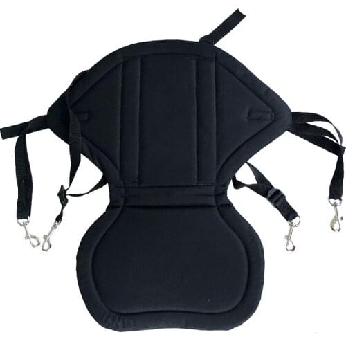 Rafting Canoe Kayak Seat with Rear Bag, Water Resistant - 53 X 61 X 1.5cm