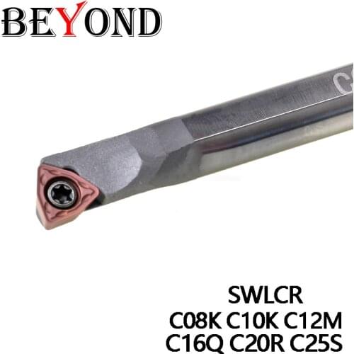 BEYOND Lathe High Speed Tungsten Steel SWLCR Internal Boring Turning Tool Bar Carbide C08K C10K C12M C16Q C20R C25S CNC