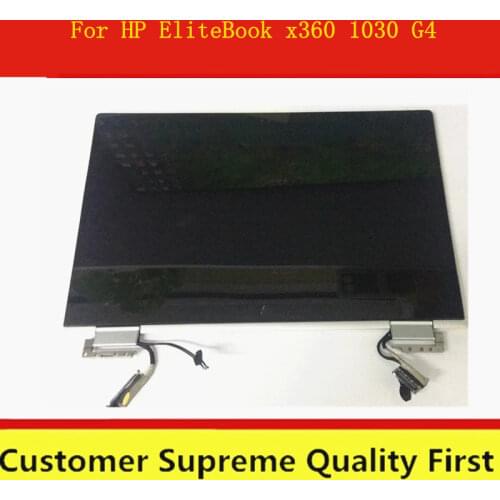 Replacement parts 13.3" FHD For HP EliteBook x360 1030 G4 LCD Touch Screen Replacement Full Assembly With Hinges Sliver