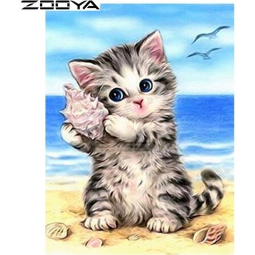 ZOOYA Pictures Of Cats By Numbers