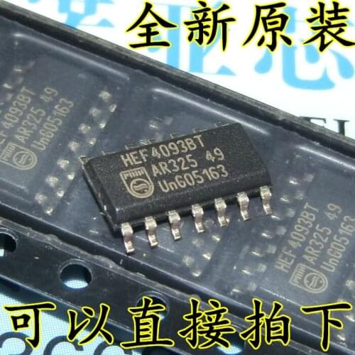 10pcs/lot HEF4093BT CD4093BM SOP HCF4093 SOP-14 HEF4093 4093 SOP14 logic device chip
