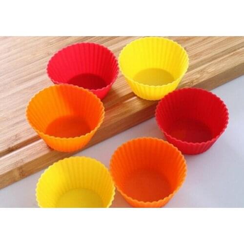 1000pcs/lot, Silicone Cupcake Cases Round Shaped Cake Baking Molds Cup Set Kitchen Craft Tool Bakeware Pastry Tools Cake Mold