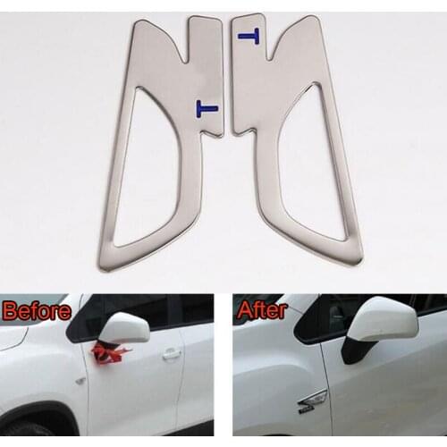 2pcs/set Stainless Steel Car Body Side Turn Signal Light Lamp Frame Cover Trim Decoration For Trax 2014 2015 Accessories Style