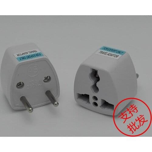 200Pcs / Lot High quality Universal EU US AU to EU AC Travel Power Plug Charger Adapter Converter Travel Adaptors EU Plug