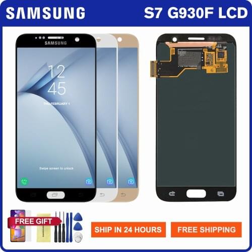 5.1'' Original Lcd Display For Samsung Galaxy S7 G930 G930F G9300 Display Touch Screen Digitizer Assembly For Samsung S7 LCD