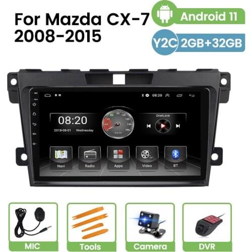 TomoStrong For Mazda CX7 CX-7 2008-2014 2015 Android 11 GPS Car Radio Video Stereo Multimedia Player 4 Core Carplay DSP RDS Navi