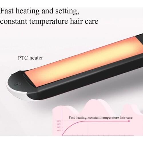 2 in 1 temperature control wireless straight hair clip ceramic electric splint USB charging hair straightener curler