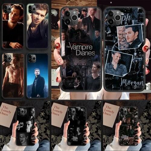 Klaus Mikaelson The Vampire Diaries Phone Case Cover Hull For iphone 5 5s se 2 6 6s 7 8 12 mini plus X XS XR 11 PRO MAX black