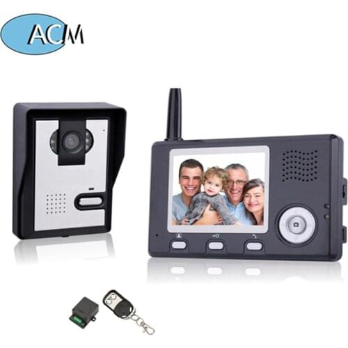 2.4GHz Dual-Way Color Phone Intercom System Camera Monitors IR Night Vision Wired Door Bell Kits Smart Video Doorbell Intercom