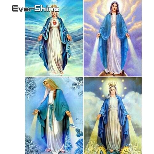 Evershine Diamond Painting Full Drill Square Icon Diamond Embroidery Sale Religion Rhinestones Pictures Diamond Mosaic Portrait