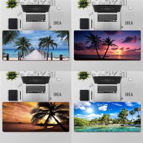 Gaming Mouse Pad Large Mouse Pad PC Gamer Computer Mouse Mat Big Mousepad Keyboard Desk Mat XXL Carpet Beach Palm Mause Pad