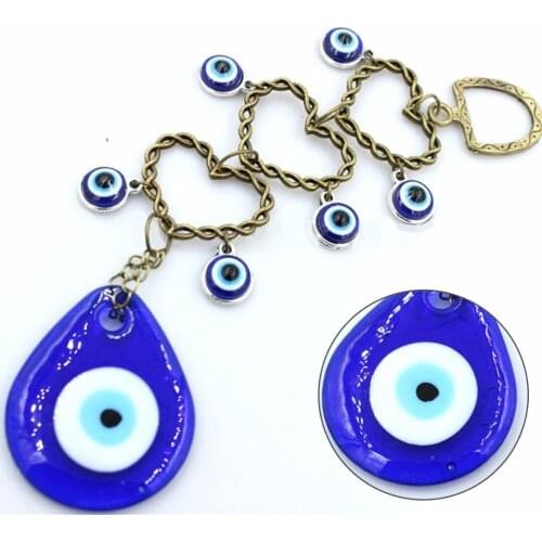 JX-LCLYL Turkish Blue Glass Evil Eye Amulet Wall Hanging Home Decoration Lucky Protection